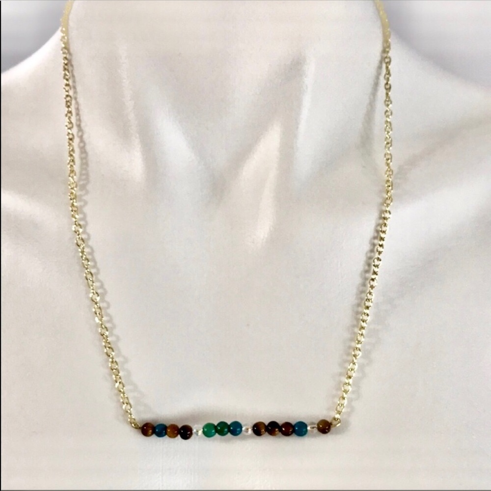 Morse Code “Love” Bead Necklace, 18”